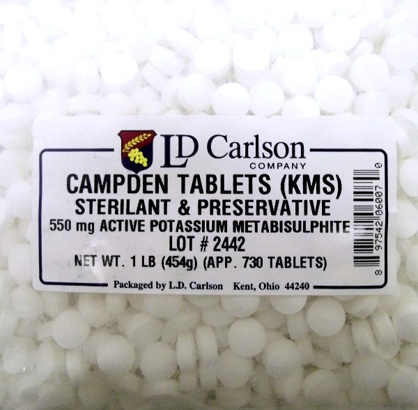 Campden Tablets - POTASSIUM Metabisuphite - 720 Count