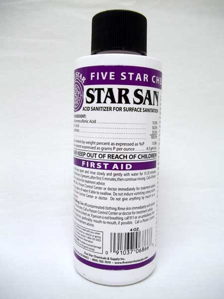 Star San Sanitizer - 4 oz Bottle