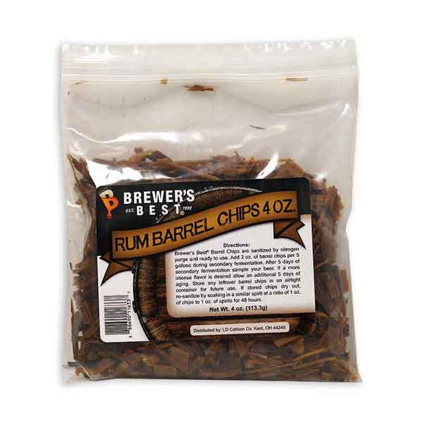 Brewers Best Rum Barrel Oak Chips - 4 oz