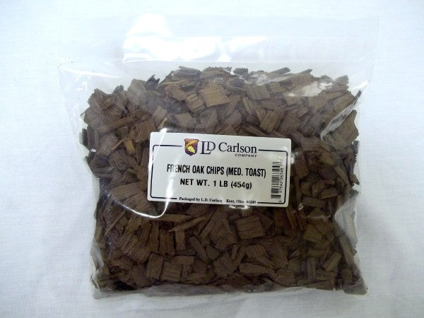 French Oak Chips - Medium Toast - 1 Lb. Bag