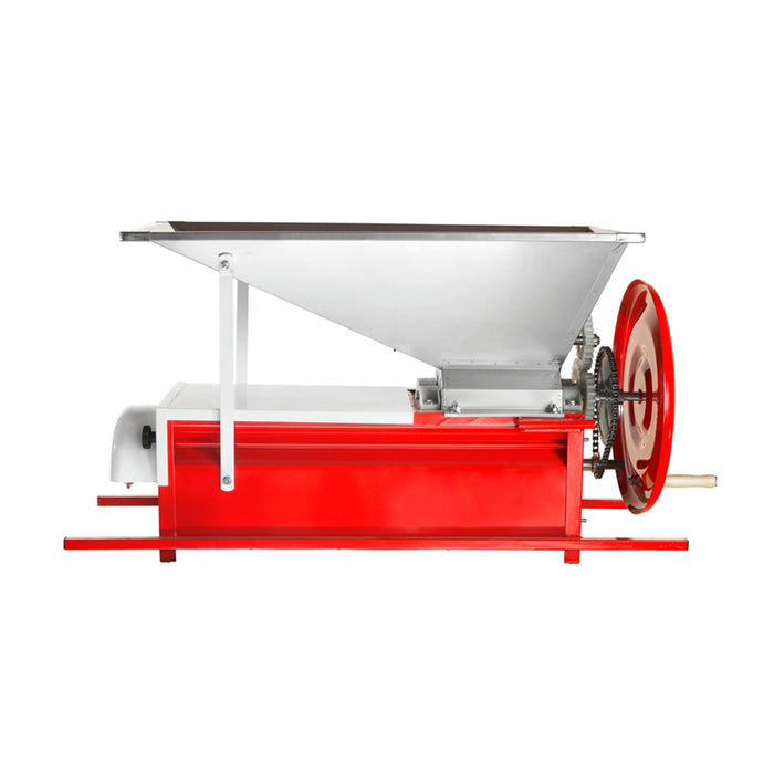Manual Grape Crusher Destemmer with Stainless Steel Hopper and Large Fly Wheel