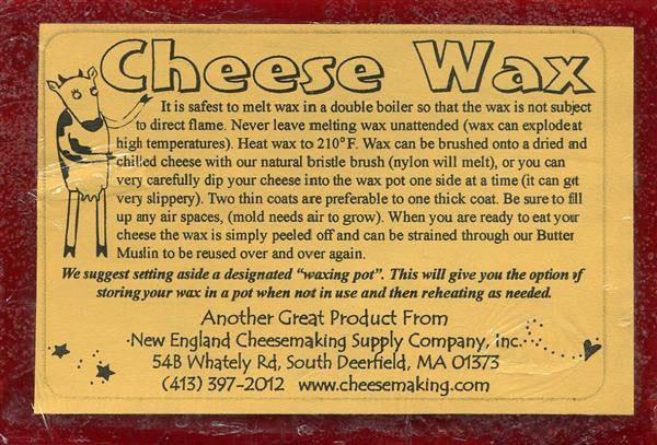 Red Cheese Wax - 1 Lb. - Reusable
