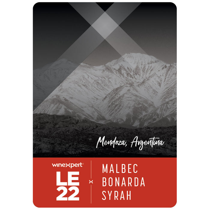 LE22 Argentina Malbec Bonarda Syrah with Grape Skins Winexpert Limited Edition Wine Kit - February Release