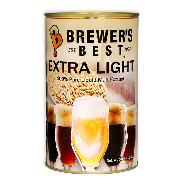 Brewer's Best Extra Light Liquid Malt Extract, 3.3 lbs