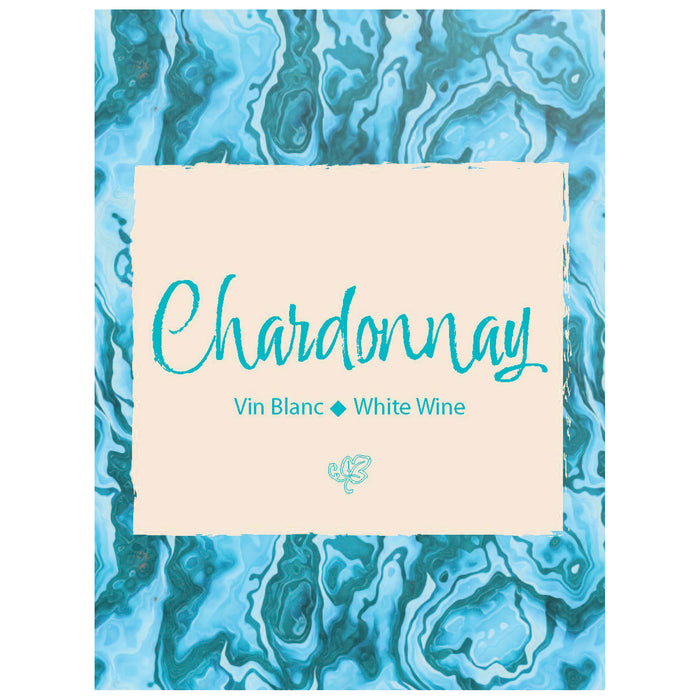 Chardonnay Wine Labels - 30 Pack