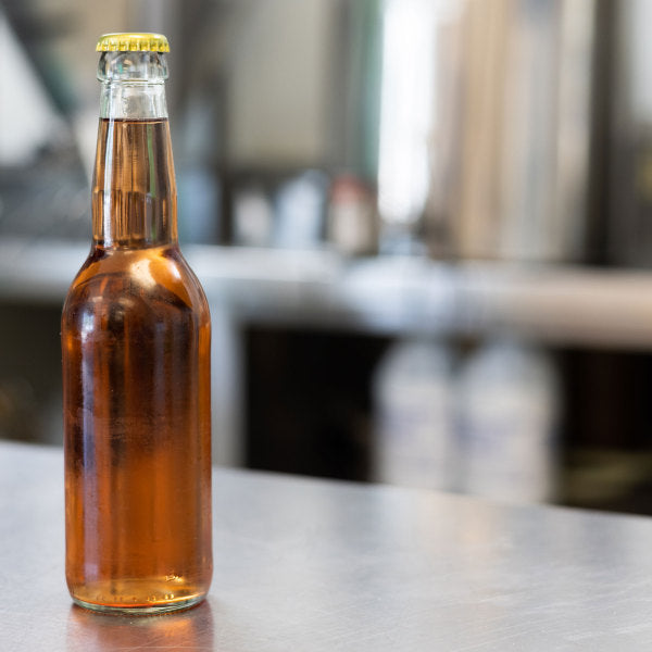 Clear Glass Beer Bottles - Case of 24