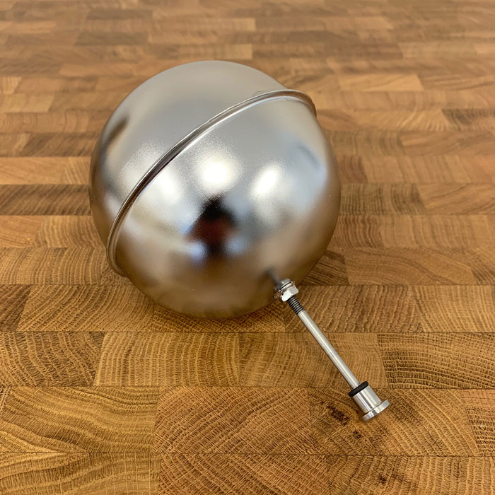 Stainless Steel Float Ball Assembly for the Enolmaster Overflow Vessel