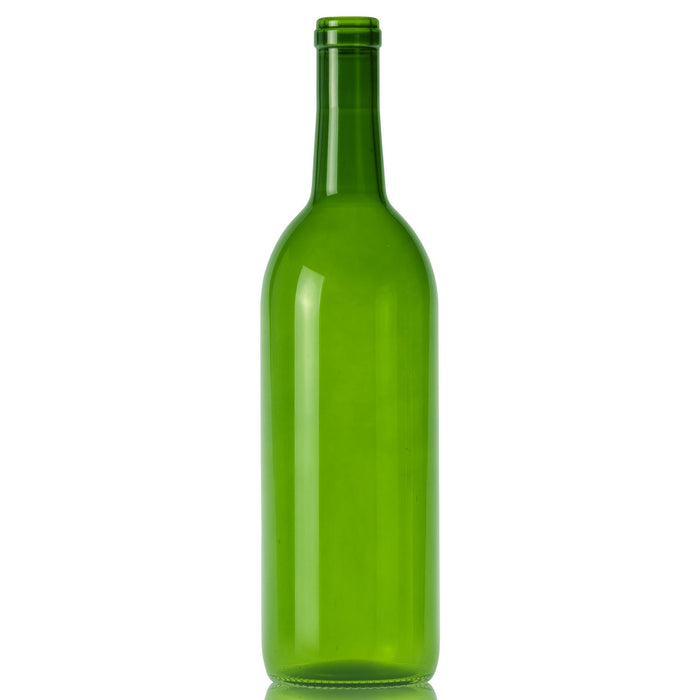 Green Bordeaux Wine Bottles - 750ml - 12 per Case