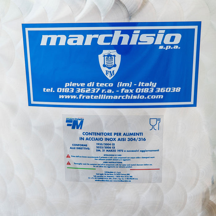 Marchisio 50 Liter Variable Capacity Stainless Steel Tank with Floating Lid