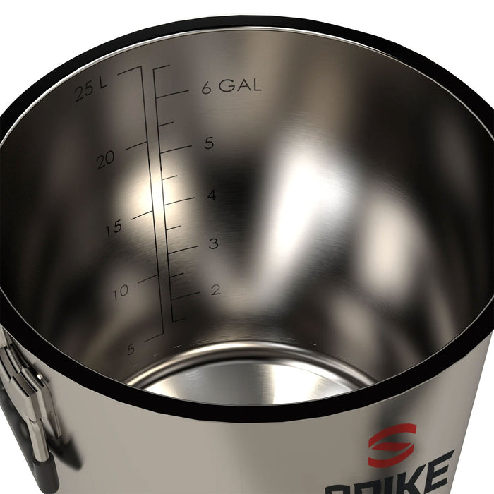 Spike Brewing Flex+ Stainless Steel Fermenter with Butterfly Valve and Pressure Capable Lid