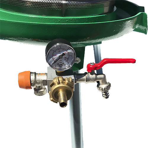 20L Marchisio Bladder Press for Grapes and Other Crushed Fruit with 5 Gallon Capacity - Stainless Steel Cage